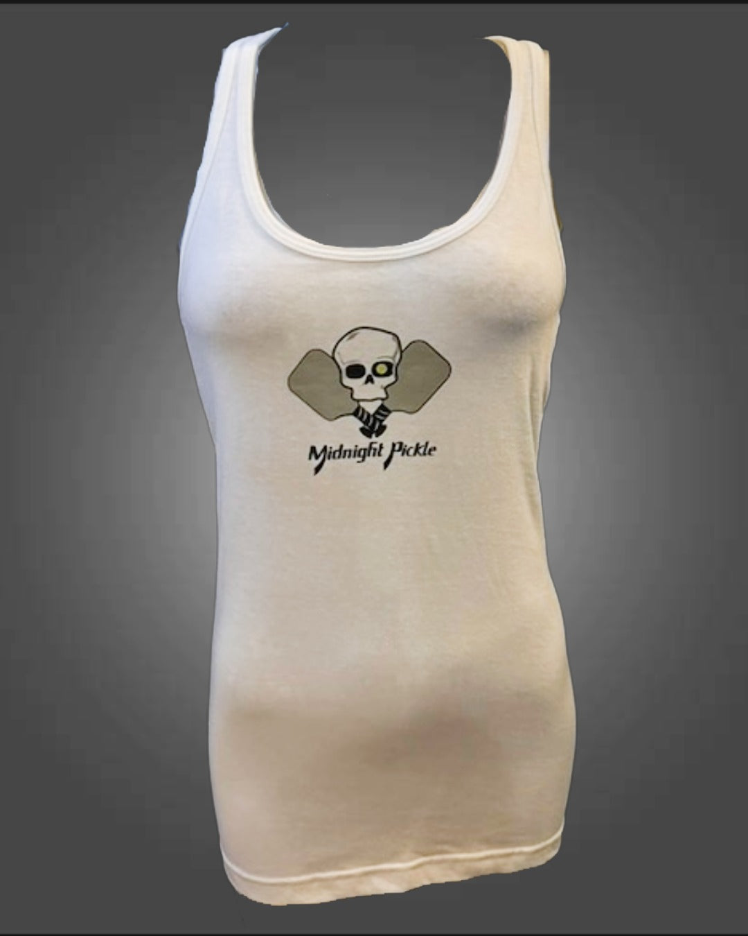 Ladies Summer Pickle Tank (Black and White)