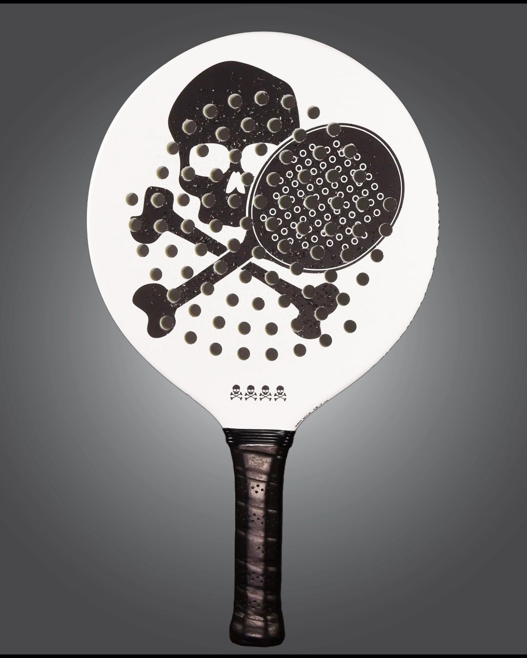 MIDNIGHT BRAND PADDLE - MATTE WHITE with BLACK LOGO